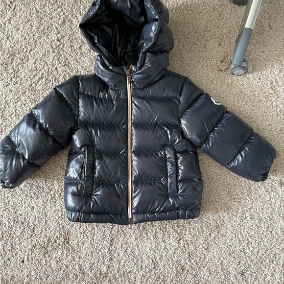Moncler Glossy Blue Puffer Jacket - Picture 1 of 11